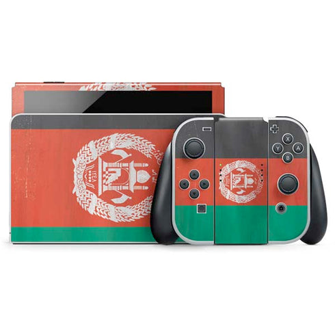 Afghanistan Flag Distressed Nintendo Skins