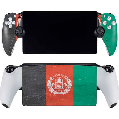 Afghanistan Flag Distressed PlayStation Portal Remote Player Skin