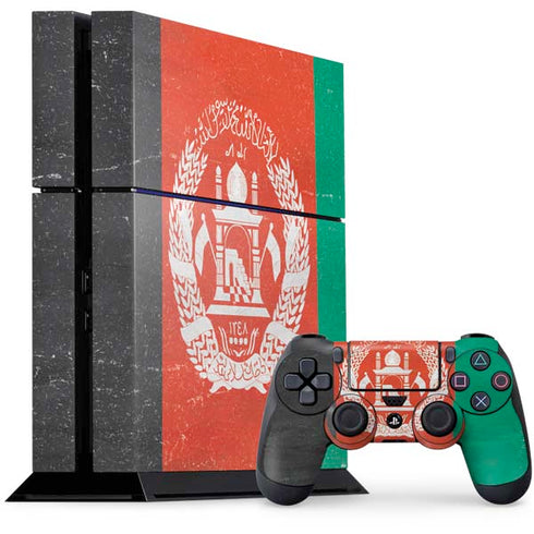 Afghanistan Flag Distressed PlayStation PS4 Skins