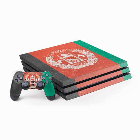 Afghanistan Flag Distressed PlayStation PS4 Skins