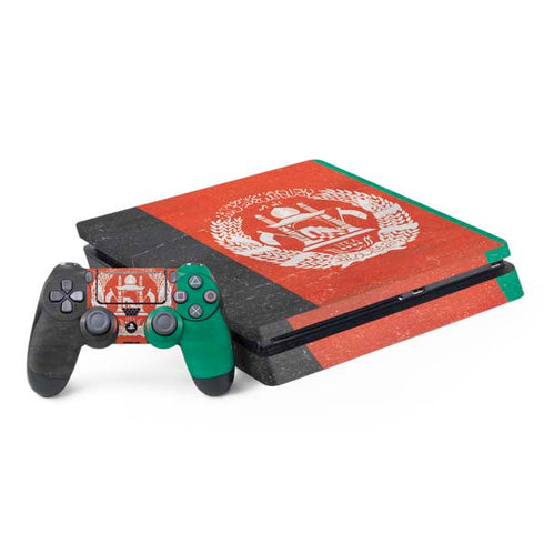 Afghanistan Flag Distressed PlayStation PS4 Skins