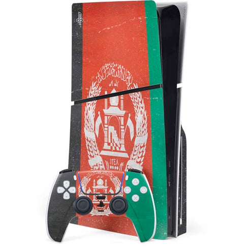 Afghanistan Flag Distressed PlayStation PS5 Skins
