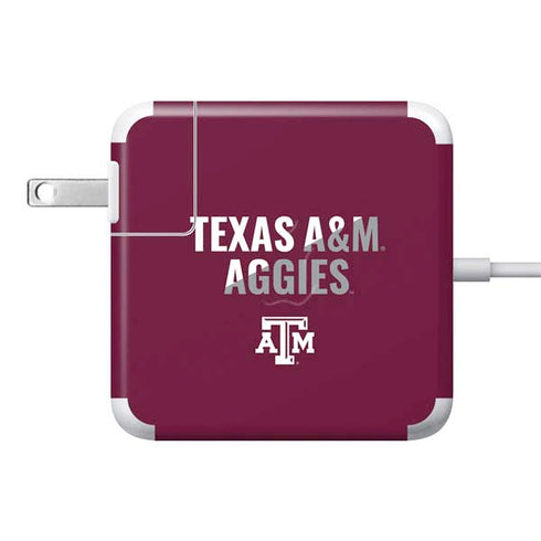 Texas A&M University Aggies 85W Power Adapter (15 and 17 inch MacBook Pro Charger) Skin