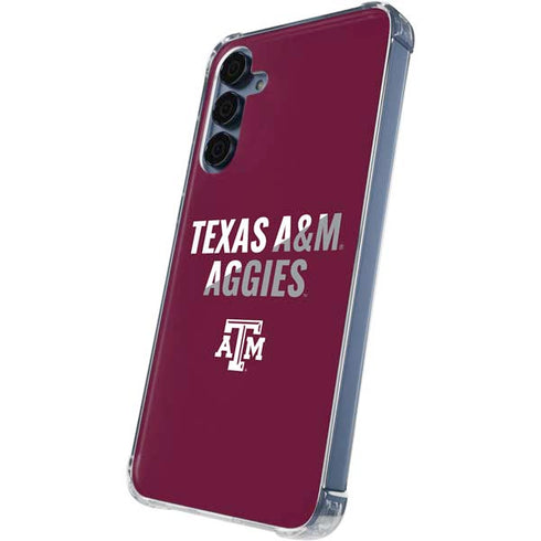 Texas A&M University Aggies Galaxy A35 5G Clear Case