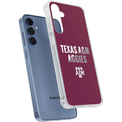 Texas A&M University Aggies Galaxy A55 5G Clear Case