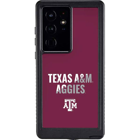 Texas A&M University Aggies Galaxy S24 Ultra Waterproof Case
