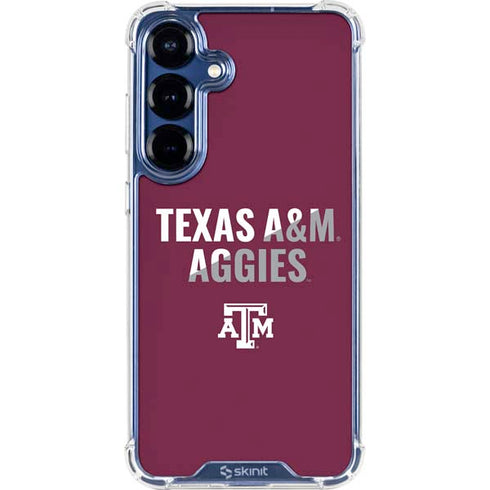 Texas A&M University Aggies Galaxy S25 Plus Clear Case