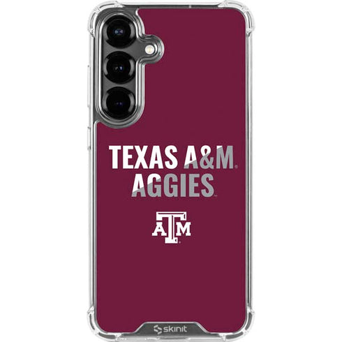 Texas A&M University Aggies Galaxy S26 Plus Clear Case