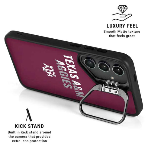 Texas A&M University Aggies Galaxy S26 Plus Kickstand Case
