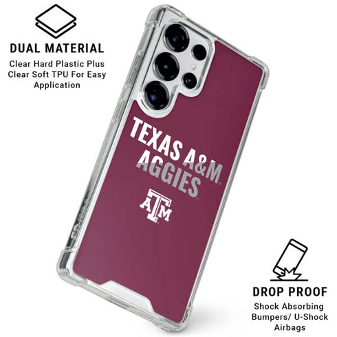 Texas A&M University Aggies Galaxy S26 Ultra Clear Case