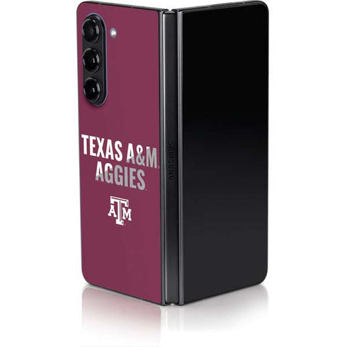 Texas A&M University Aggies Galaxy Z Fold5 5G Skin