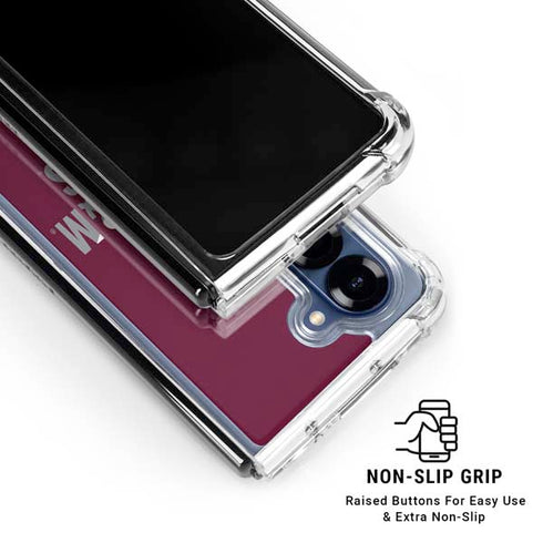 Texas A&M University Aggies Galaxy Z Fold6 Clear Case