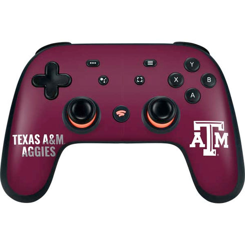 Texas A&M University Aggies Google Stadia Controller Skin