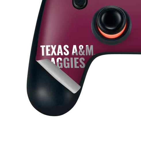 Texas A&M University Aggies Google Stadia Controller Skin