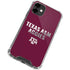 Texas A&M University Aggies iPhone 12 Clear Case