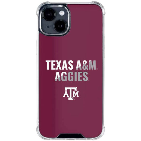 Texas A&M University Aggies iPhone 15 Clear Case