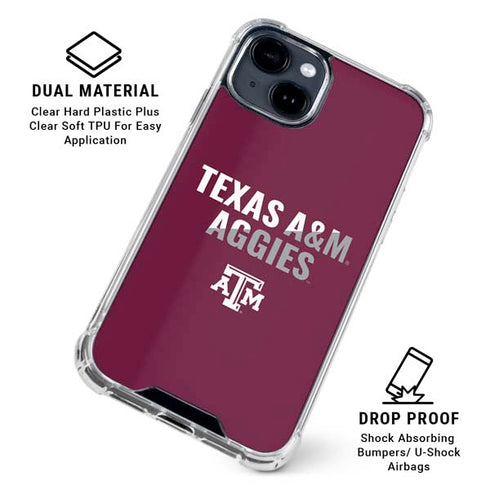 Texas A&M University Aggies iPhone 15 Clear Case