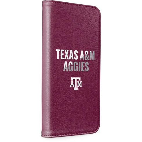 Texas A&M University Aggies iPhone 15 Plus Folio Case