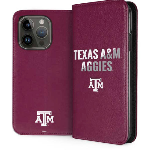 Texas A&M University Aggies iPhone 15 Pro Folio Case