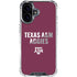 Texas A&M University Aggies iPhone 16 Clear Case