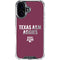 Texas A&M University Aggies iPhone 16 Plus Clear Case