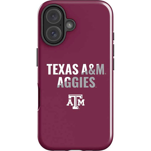 Texas A&M University Aggies iPhone 16 Plus Impact Case