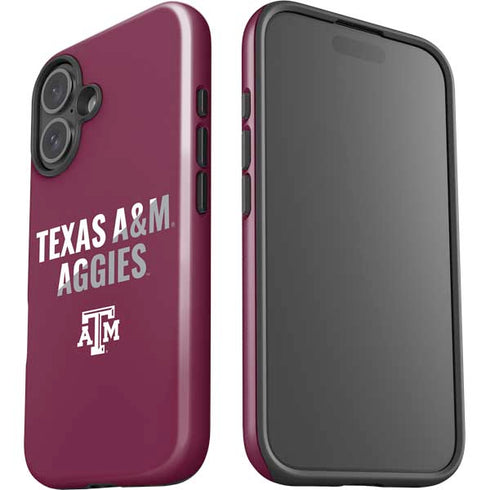Texas A&M University Aggies iPhone 16 Plus Impact Case