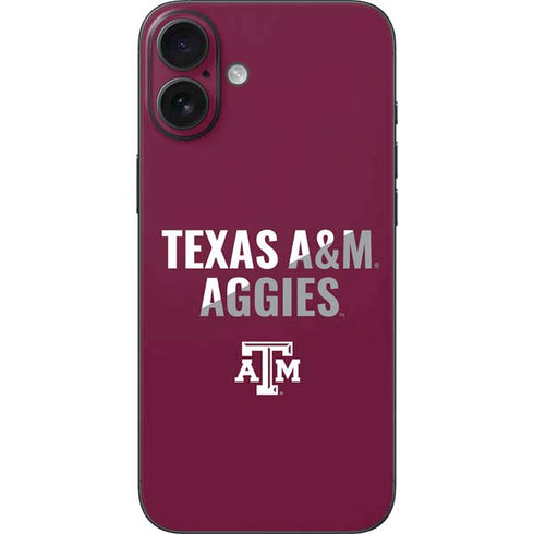 Texas A&M University Aggies iPhone 16 Plus Skin