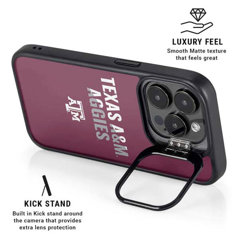 Texas A&M University Aggies iPhone 16 Pro Kickstand Case