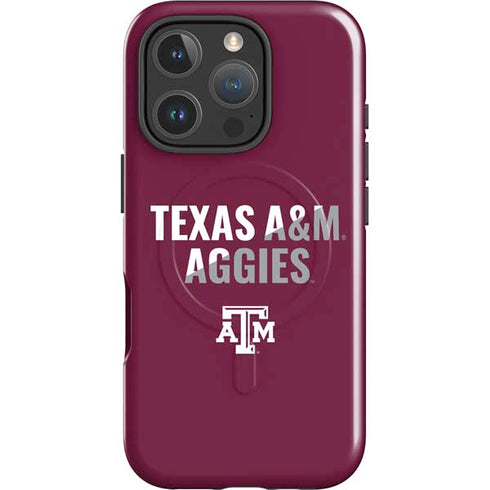 Texas A&M University Aggies iPhone 16 Pro Max Magsafe Impact Case