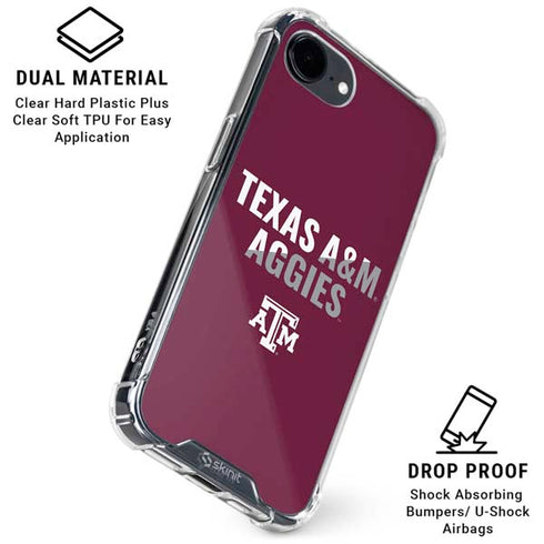 Texas A&M University Aggies iPhone 16e Clear Case