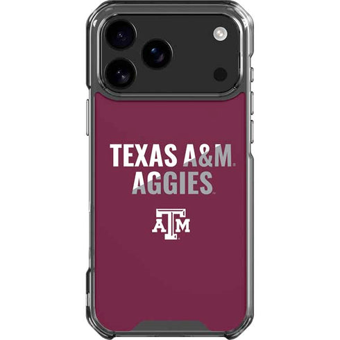 Texas A&M University Aggies iPhone 18 Pro Max Clear Case