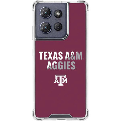 Texas A&M University Aggies Moto G 5G (2025) Clear Case