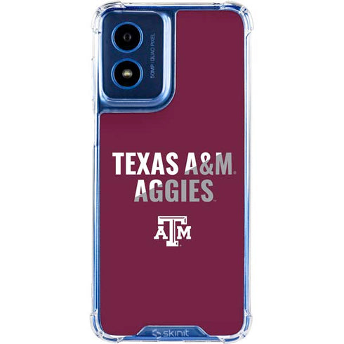 Texas A&M University Aggies Moto G 5G (2024) Clear Case