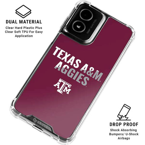 Texas A&M University Aggies Moto G Power 5G (2024) Clear Case