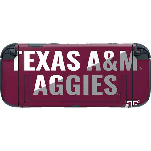 Texas A&M University Aggies Nintendo Switch 2 (2025) with Joy-Con Skin