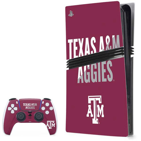 Texas A&M University Aggies PS5 Pro Bundle Skin