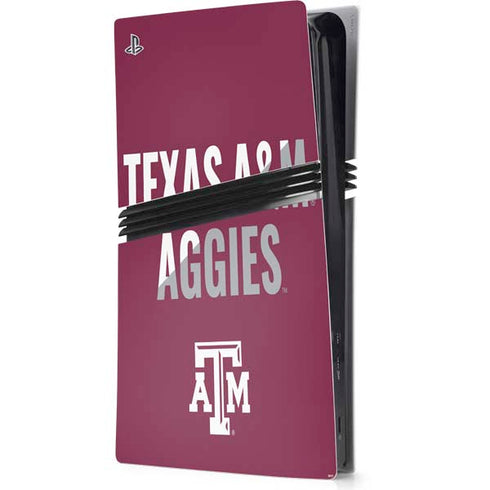 Texas A&M University Aggies PS5 Pro Console Skin