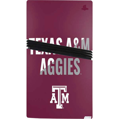 Texas A&M University Aggies PS5 Pro Console Skin