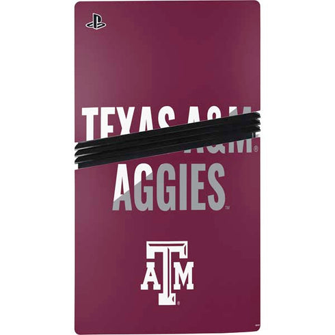 Texas A&M University Aggies PS5 Pro Disk Console Skin
