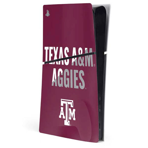 Texas A&M University Aggies PS5 Slim Digital Edition Console Skin