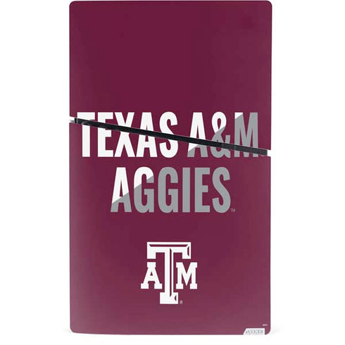 Texas A&M University Aggies PS5 Slim Digital Edition Console Skin