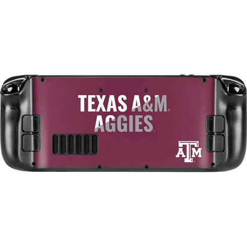 Texas A&M University Aggies Steam Deck Handheld Gaming Computer OLED Skin
