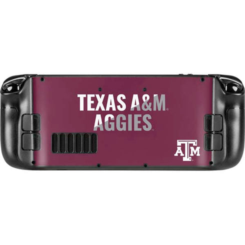 Texas A&M University Aggies Steam Deck Handheld Gaming Computer Skin