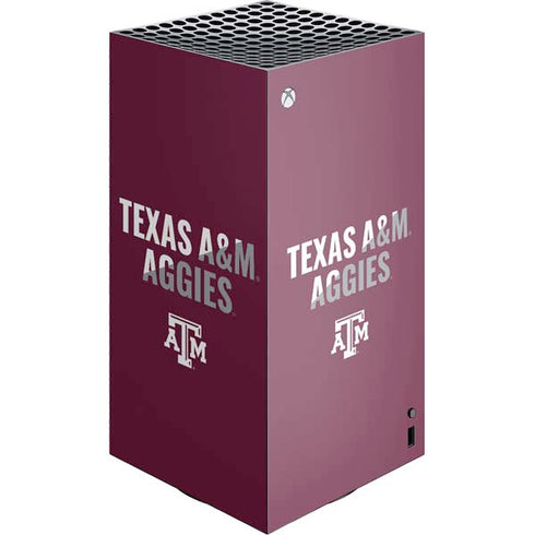 Texas A&M University Aggies XBox Series X Digital Edition Console Skin
