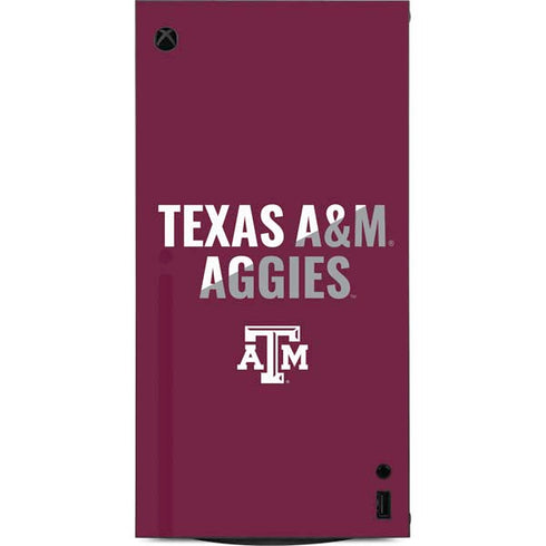 Texas A&M University Aggies XBox Series X Digital Edition Console Skin
