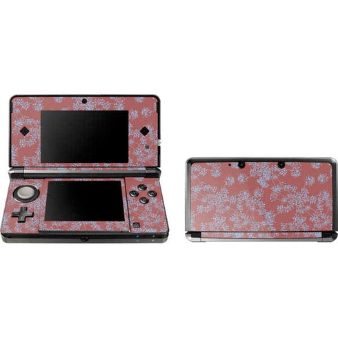 Airy Blue Floral Nintendo Skins
