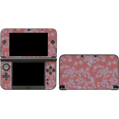 Airy Blue Floral Nintendo Skins
