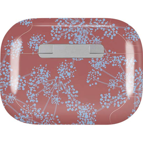 Airy Blue Floral AirPods Skins