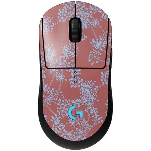 Airy Blue Floral G Pro Wireless Gaming Mouse Skin